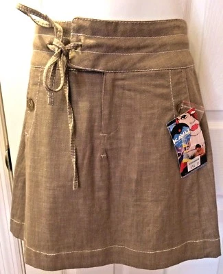 Nueva Falda KAVU Murdle Pirita Marrón Algodón Senderismo Exterior Bronceado Caminata ALine Talla 2 Nueva con Etiquetas Foto 1 de 4