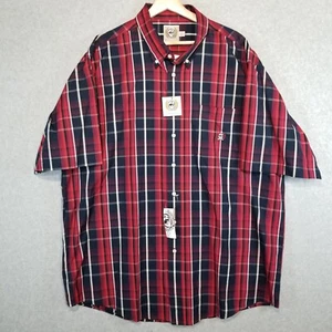 Cinch Men's Plaid Button Down Short Sleeve Shirt XXL New with Tags Western - Picture 1 of 12