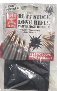 M48 OPS Hinterschaft Langgewehr Patronenhalter - Nylon elastisch schwarz - Bild 1 von 2