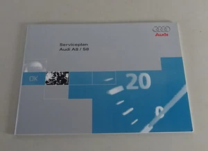 Service Book / Service Plan Blank Audi A8 / S8 Type D2 As of 06/1999 - Picture 1 of 3