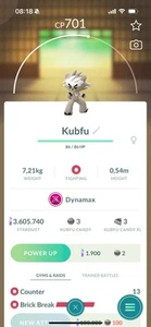 Pokémon Go—Dynamax Kubfu—Trade 20kstardust - Picture 1 of 1