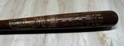 1978 Hall of Fame Induction Bat Ed Mathews /500 Cooperstown Louisville Slugger - Image 1 of 3