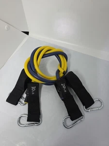 Conjunto de Banda de Resistencia Fuerza Fitness Tubo Ejercicio Yoga Entrenamiento Gimnasio Hogar (2 Pk) - Imagen 1 de 3