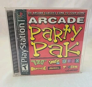 Arcade Party Pak (Sony PlayStation 1, 1999) Tested With Reg Card - Picture 1 of 10