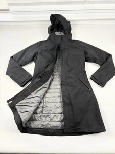 Patagonia Vosque 3 in 1 Parka Jacket Womens Small Black Lined Long Hooded Coat - Picture 1 of 23