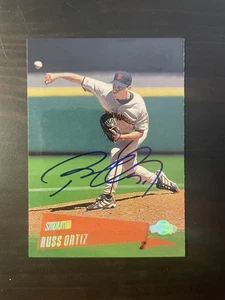 2000 Topps Stadium Club #134 Russ Ortiz San Francisco Giants carta firmata auto - Foto 1 di 1