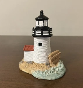 Vintage Scaasis Originals 4” Resin Lighthouse Figurine Brant Point MA - Picture 1 of 7