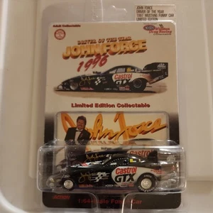 NHRA John Force TF Funny Car 1/64 Ford Mustang Diecast _ 1996 DRIVER OF THE YEAR - Picture 1 of 3