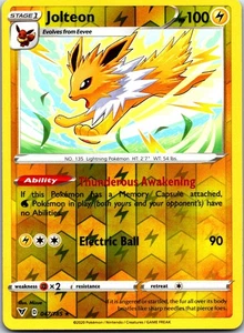 Jolteon Reverse Holo Rare SWSH04 SWSH04: Vivid Voltage 047/185 NM - Bild 1 von 2