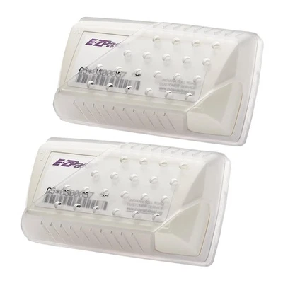 Paquete de 2 soportes de paso EZ transparentes para montaje de ventosa de pase de peaje de parabrisas Foto 1 de 4