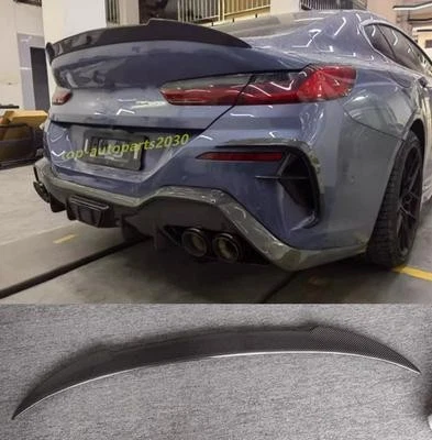 For BMW 8 Series 840i 2019-2022 AC Style Carbon Fiber Rear Trunk Spoiler Wing - Image 1 of 1