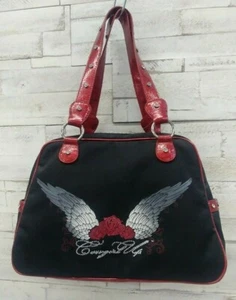 Cowgirl Up By Trenditions Black Bag With Roses And Wings Style- 924186 - Picture 1 of 7
