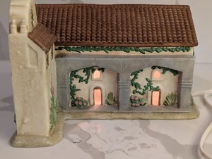 Vintage Mervyn's California Lighted Replica Mission House Santa Ines (E4) - Picture 1 of 6