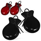 2 Pairs Hand Percussion Castanets Adults Solid Wood