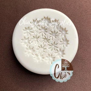Floral-textured round silicone mold - Picture 1 of 5