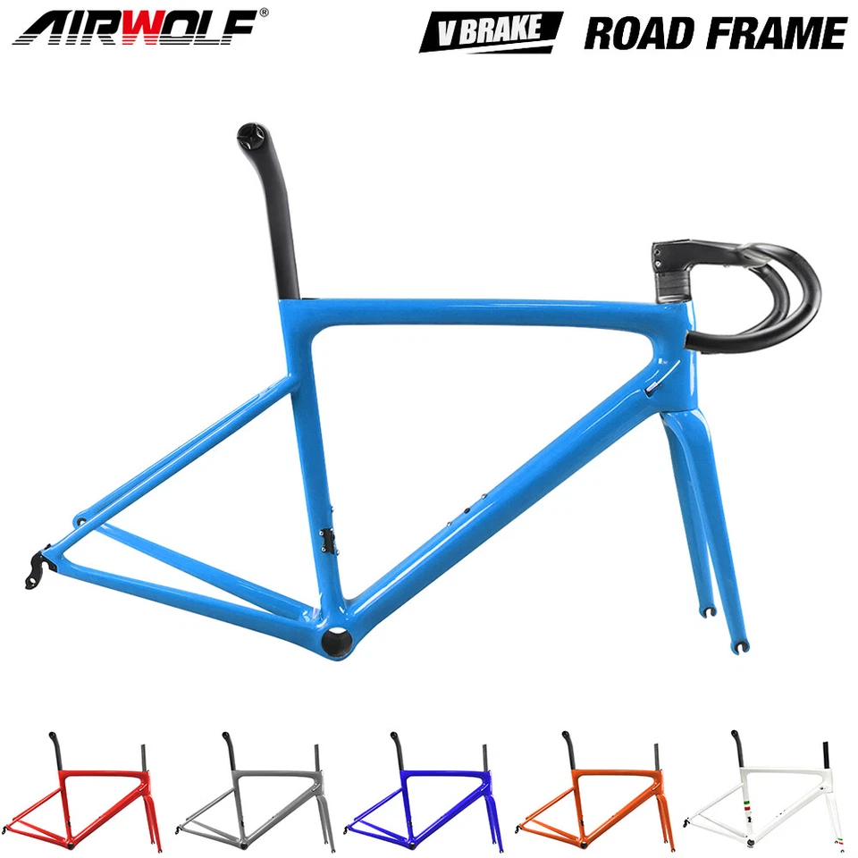 AIRWOLF R009 Carbon Rennrad Rahmen Racing Fahrrad Felgenbremse Lightweight - Bild 1 von 4