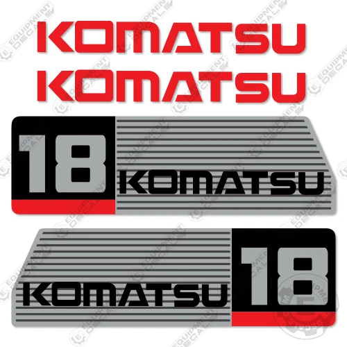 Kit de calcomanías para carretilla elevadora Komatsu FG18 - PLATA PERSONALIZADA - 7 AÑOS EXTERIOR 3M VINILO! Foto 1 de 1