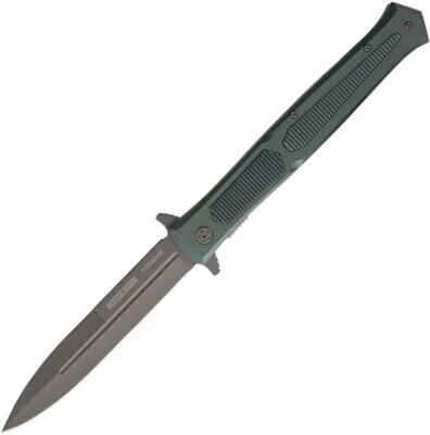ROUGH RYDER LARGE STILETTO STYLE LINERLOCK KNIFE, 7.5" CLOSED, STAINLESS, RR1861 - Image 1 of 2