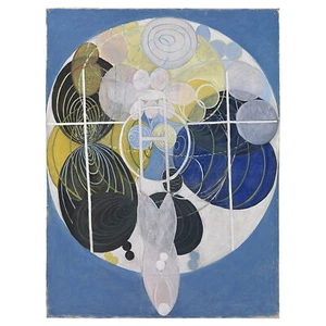 Hilma Af Klint abstrakte Kreise großer Wandkunstdruck 18 x 24 Zoll - Bild 1 von 5