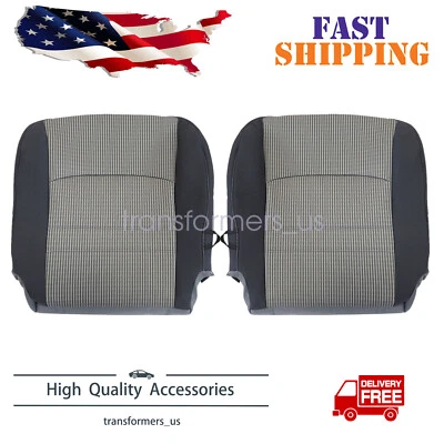 Driver & Passenger Bottom Cloth Seat Cover For 2009 2010 Dodge Ram 1500 2500 SLT - Image 1 of 4