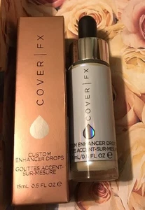 COVER FX Custom Enhancer Drops In HALO - Holographic Shade 0.5oz/15ml Full Size - Picture 1 of 2
