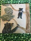 Carrelage PRATT & LARSON 4x4" maman et bébé ours dans l'arbre mur décoratif unique
