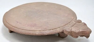 Antiker Sandstein Chapati Brötchenteller original alt handgeschnitzt - Bild 1 von 9