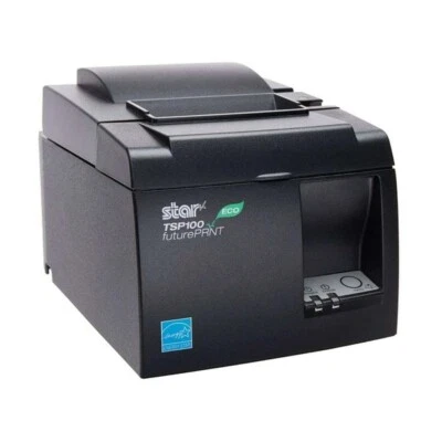 Star Micronics TSP143IIU USB, Cutter, Black Eco, TSP100 Eco Incl. power supply - Image 1 of 4