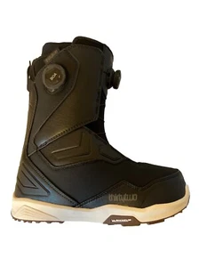 Thirtytwo TM-2 Double Boa Scarpone Snowboard Uomo LARGO Taglia 9 Nero/Bianco/Gomma '24/25' - Foto 1 di 6