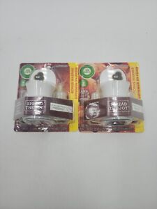 Air Wick 4 Pumpkin Spice Fragrance Scented Oil Air Freshener Refills & 2 warmers