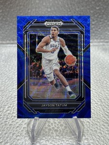 2023 PANINI PRIZM DRAFT PICKS JAYSON TATUM #/249 BLUE WAVE PRIZM PARALLEL #51