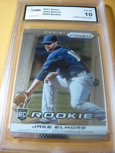 JACOB JAKE ELMORE REDS ASTROS 2013 PRIZM ROOKIE RC # 289 GRADED 10