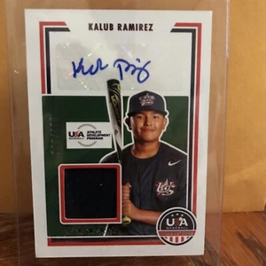 2022 USA stars & stripes Kalub Ramirez auto game used jersey! /399! rare - Picture 1 of 2