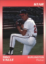 1990 Burlington Braves Star #26 Tony Valle