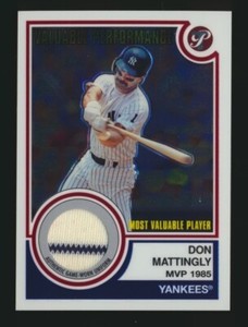 2005 Topps Pristine Legends Valuable Performance Relics Don Mattingly #VP-DBM