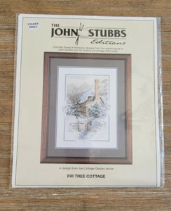 John Stubbs Editions Heritage Stitchcraft Fir Tree Cottage Chart Only Unopened - Picture 1 of 2