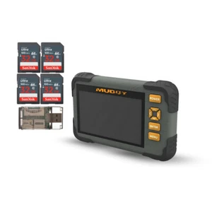 Muddy 4.3 Inch LCD Screen SD Card Reader or Viewer with 4 x Memory Card Bundle - Picture 1 of 6