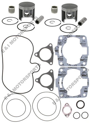 2001 Polaris Edge 600 Classic SPI Pistons Top End Gasket Kit Bearings 74.50mm - Image 1 of 4