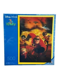 Disney Pixar The Incredibles 3d Puzzle 500 Piece 13"x19" New Factory Sealed - Picture 1 of 5