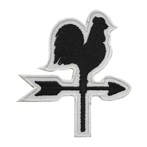 Parche de dirección de carretera para pollo, parche para motociclista plancha bordada en parche 7x8 cm - Imagen 1 de 1