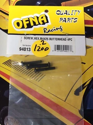 OFNA 94013 Hex Buttonhead Screws: {M4x25x4pc.} NewInPack USA Shipped - Image 1 of 2