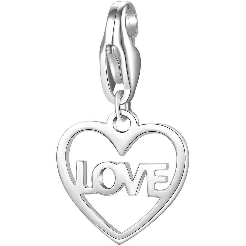 Charms donna ragazza linea HAPPY SHA364 Gioielli S'AGAPO' cuore scritta love - Immagine 1 di 1