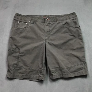 LL Bean Cargo Shorts Mens 40 x 9 Canvas Heavy Strong Gray Cotton Nylon - Picture 1 of 9