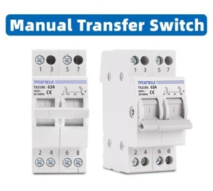 Interruptor de aislamiento 2P 40A 63A Interruptor de bloqueo doble potencia manual transferencia interruptor de circuito - Imagen 1 de 12