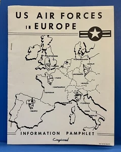 US Air Forces in Europe - Informationsbroschüre England 40er Jahre Lager Kilmer sehr guter Zustand - Bild 1 von 5