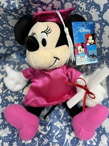 Disney Minnie Mouse GRADUATION PLUSH Hot Pink 9” - Bild 1 von 10