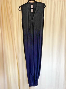 Rick Owens Cyclops SS16 Black Draped Long Dress IT44 US10 - Picture 1 of 8