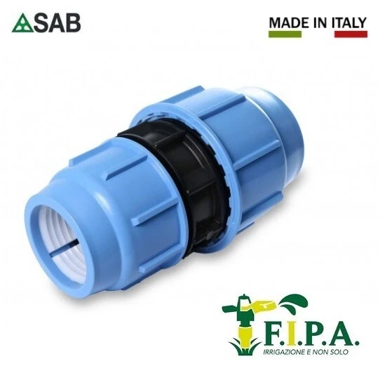 SAB Manicotto ridotto a compressione per tubi polietilene Ø 32x25 - 40x32 PE PN16