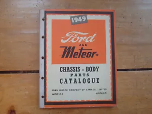 1949 Ford and Meteor Chassis - Body Parts Catalogue. Canadian - Bild 1 von 4