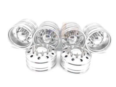 1:14 Alu Felgen + Radmuttern für RC Traktor King Hauler Grand Hauler 56344 56301 - Bild 1 von 4